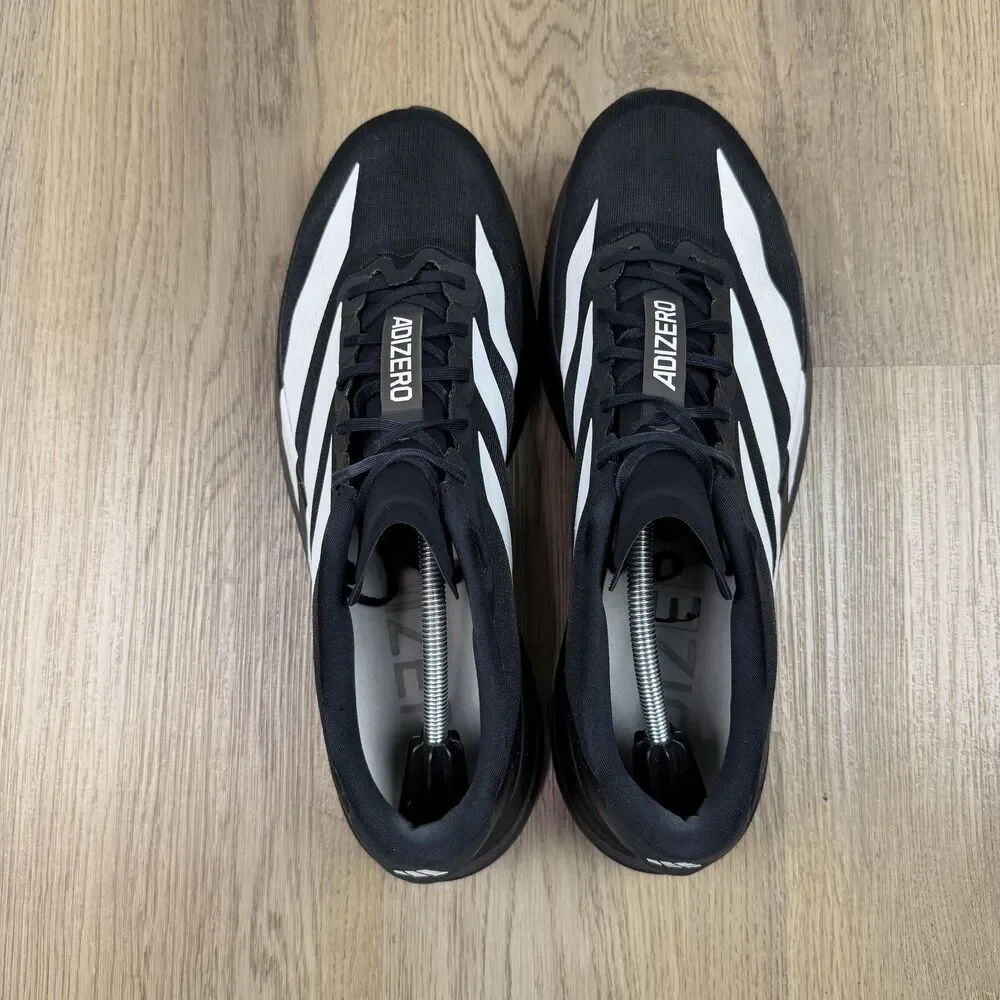 Adidas Adizero Evo SL Mens Size 13 Black Lightweight Running Sneakers Low Top